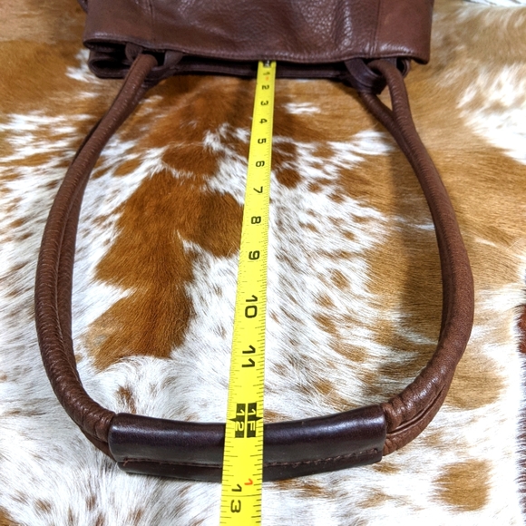 Architect Brown Distressed Leather Crossbody - Picture 5 of 9